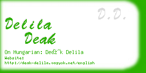 delila deak business card